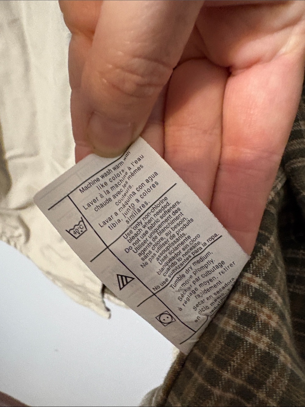 Carhartt Men’s Plaid Lined Canvas Shirt Jacket Shacket Tan Beige Size M - Picture 4 of 5